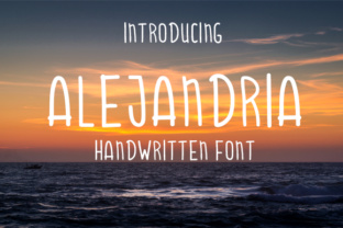 Alejandria: A Handwritten Font for Creative Expression