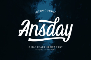 Ansday: A Handmade Script Font for Creative Expression