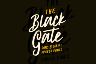 Black Gate: A Handmade Marker Font with Vintage Charm
