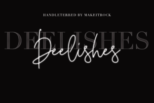 Deelishes: A Elegant Handwritten Font for Every Workflow