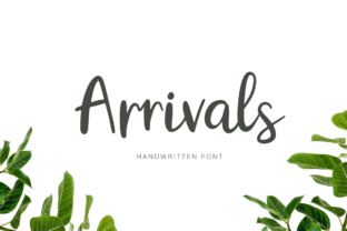 Discover the Beauty of Arrivals: A Handmade Calligraphy Font for Creative Projects