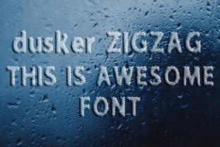 Dusker ZigZag: A Unique Chalk Effect Font for Creative Projects