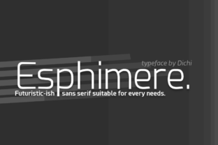 Esphimere: A Futuristic Typeface for Modern Design