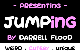 Jumping: A Fun, Cutesy Font for Creative Projects