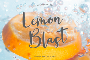 Lemon Blast: Fresh Handmade Calligraphy Font
