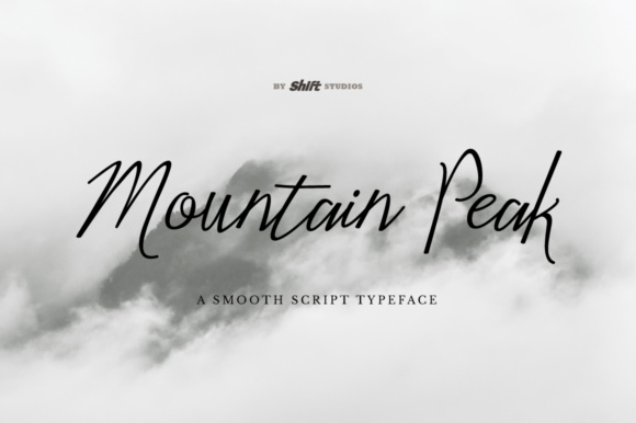 Mountain Peak: A Bouncy Script Font for Elegant Design