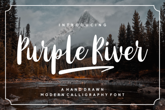 Purple River: A Versatile Calligraphy Font for Modern Workflows