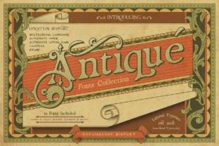 Renaissance Garden: Artistic Typography for Creative Projects