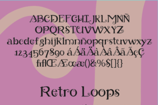 Retro Loops: A Bold and Vibrant Font for Creative Expression