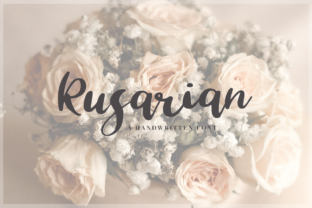 Rusarian: A Handmade Calligraphy Font for Creative and Professional Use